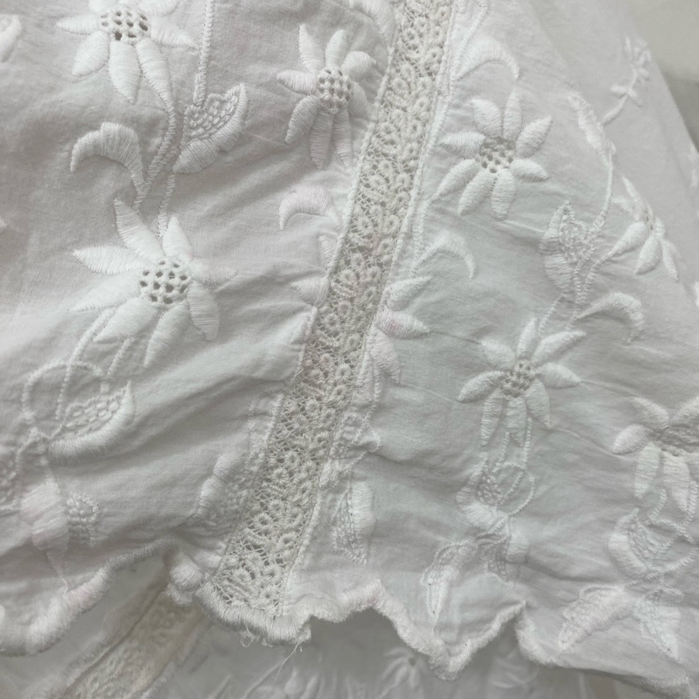 Lauren Ralph Lauren Size 12 Eyelet Off-the-Shoulder Maxi Dress 100% Cotton NWOT - Picture 9 of 13